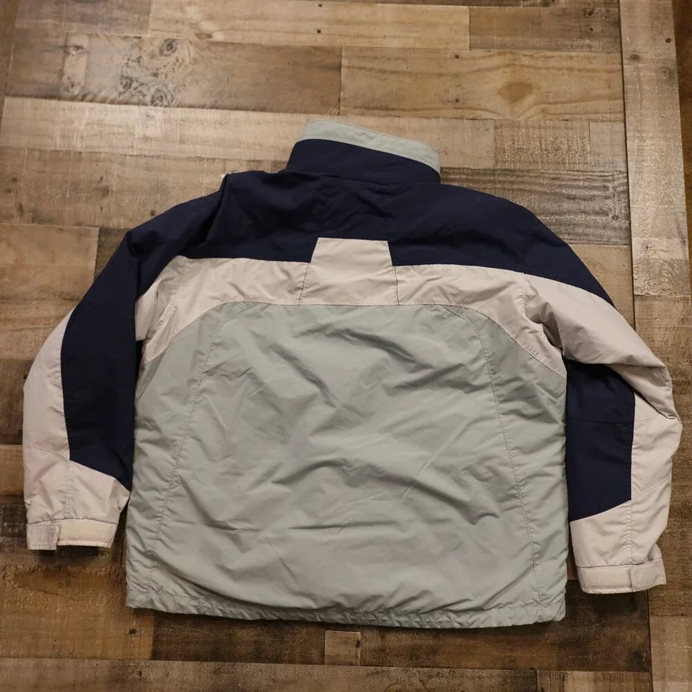 Columbia Interchange 3-in-1 Jacket Men’s XL Gray Navy‎ Convertible Fleece Liner